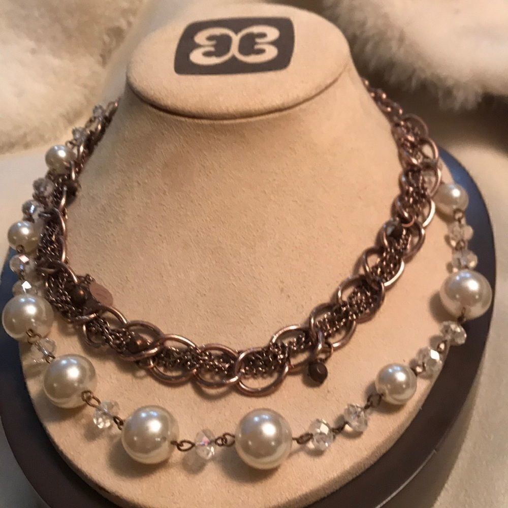 Pearl and Rose Gold Chain Necklace!